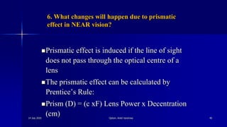 Prentice's Ruke Optics of contact lenses by ankit varshney | PPTX