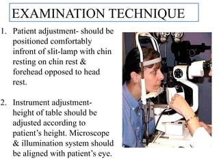 Microscope Forehead Rest Optics of Slit-Lamp & Examination Technique.pptx
