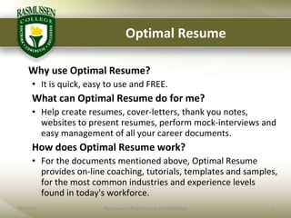 Optimal Resume Presentation Students - Optimal Resume Presentation Students 3 320 