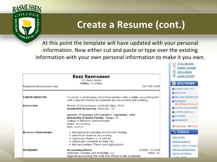 optimal resume presentation students optimal resume mssu