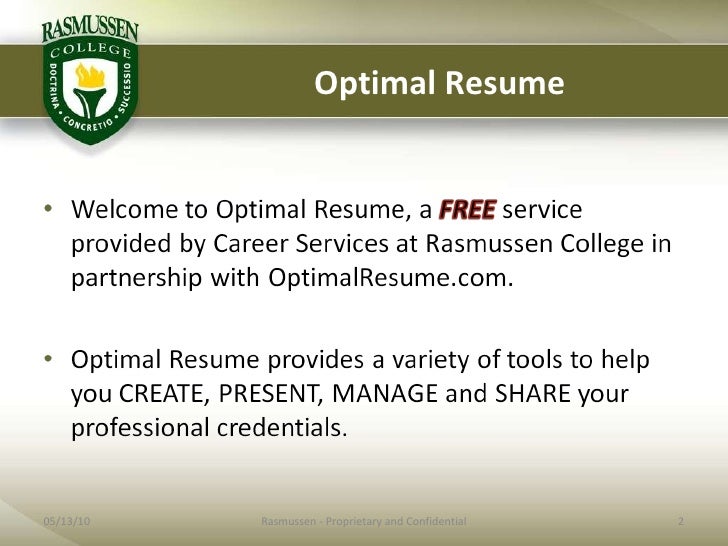optimal resume presentation students optimal resume mssu