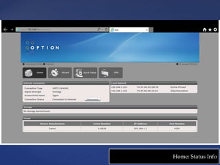 Home: Status Info 
 