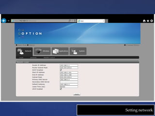 Setting network 
 