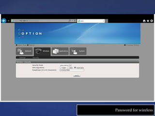 Password for wireless 
 