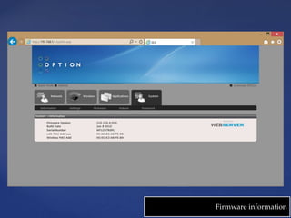 Firmware information 
 