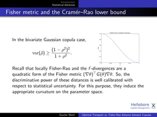 Introduction
Statistical distances
Fisher metric and the Cram´er–Rao lower bound
We consider the set of 2 × 2 correlation ...
