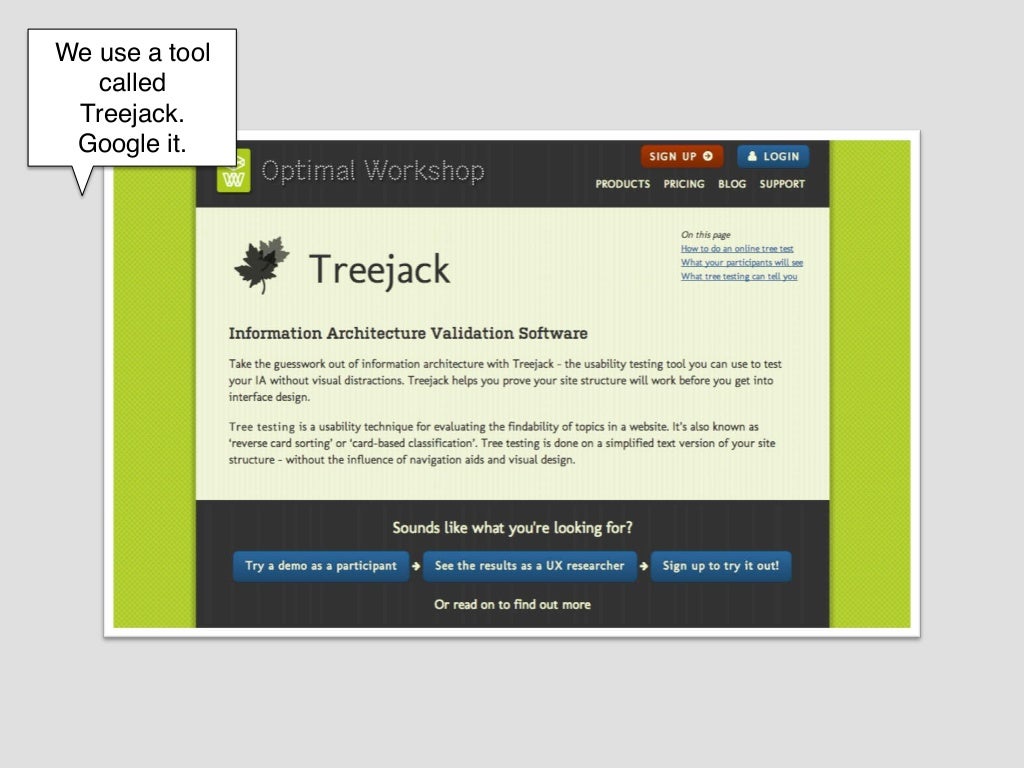 We use a tool called