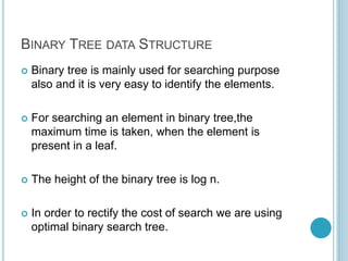 Optimal Binary Search tree ppt seminar.pptx