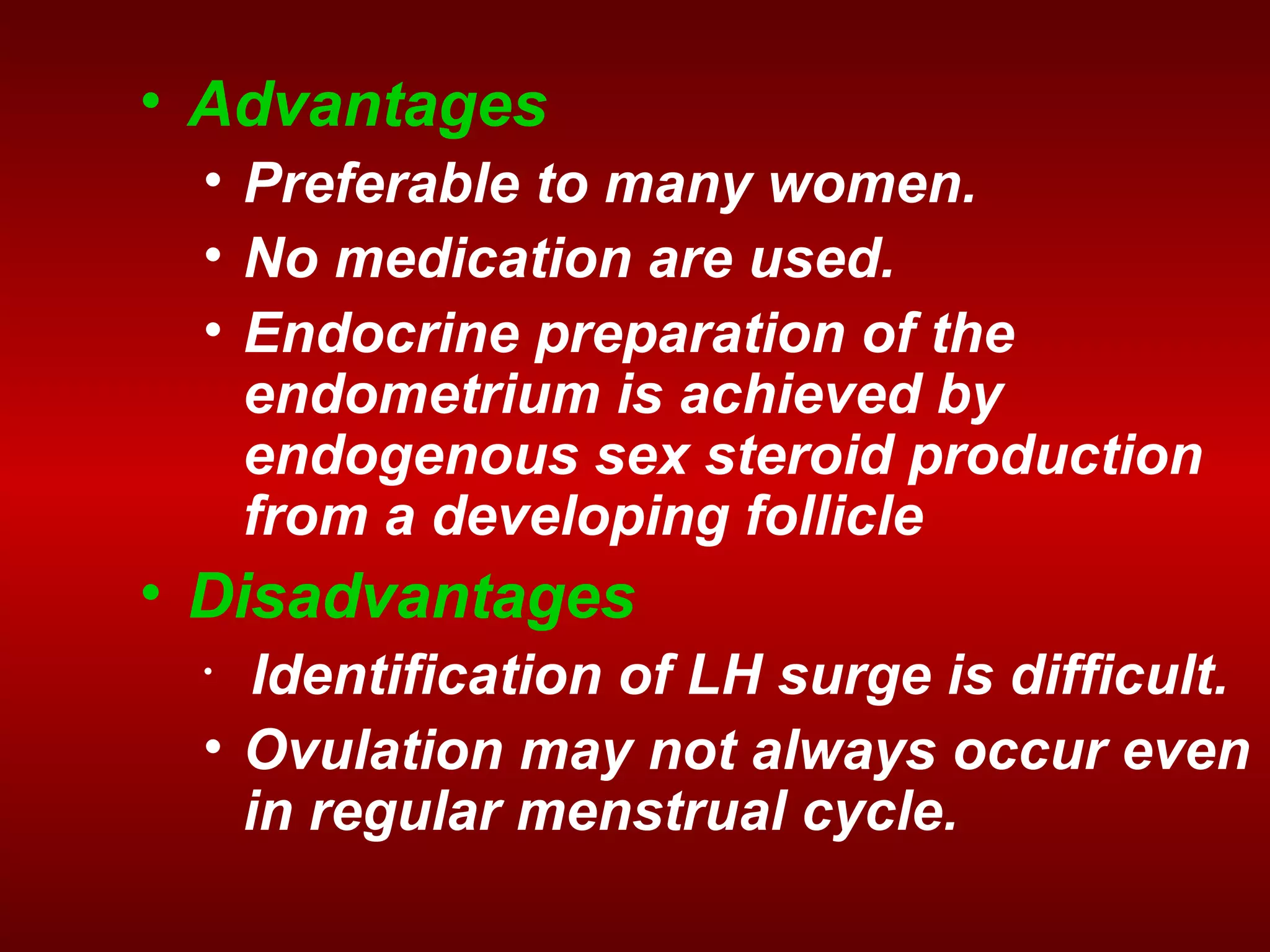Optimal endometrial preparation for frozen embryo transfer cycles PPT