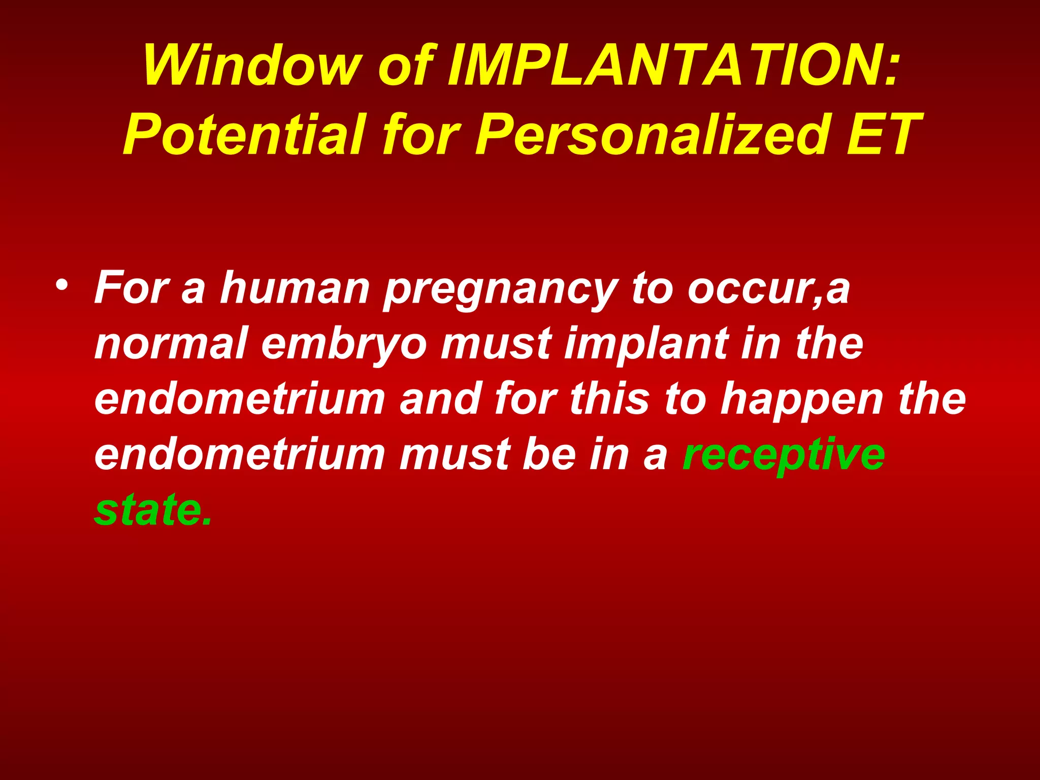 Optimal endometrial preparation for frozen embryo transfer cycles PPT