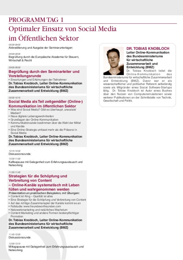Eua Seminar Optimaler Einsatz Von Social Media Im Offentlichen Sekto