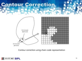 18 
Contour correction using chain-code representation 
 