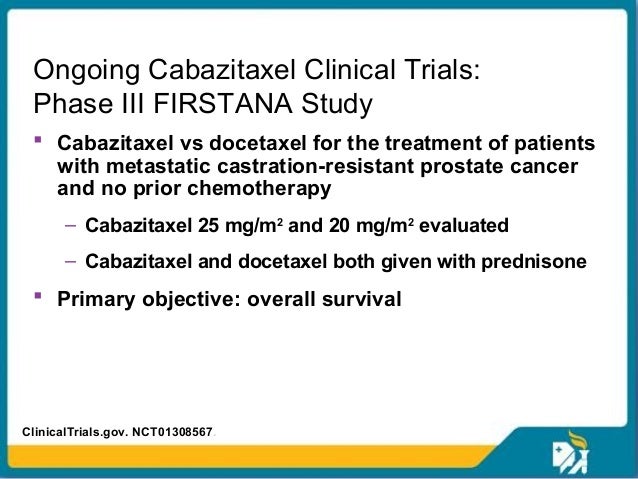 taxotere and prednisone prostate cancer