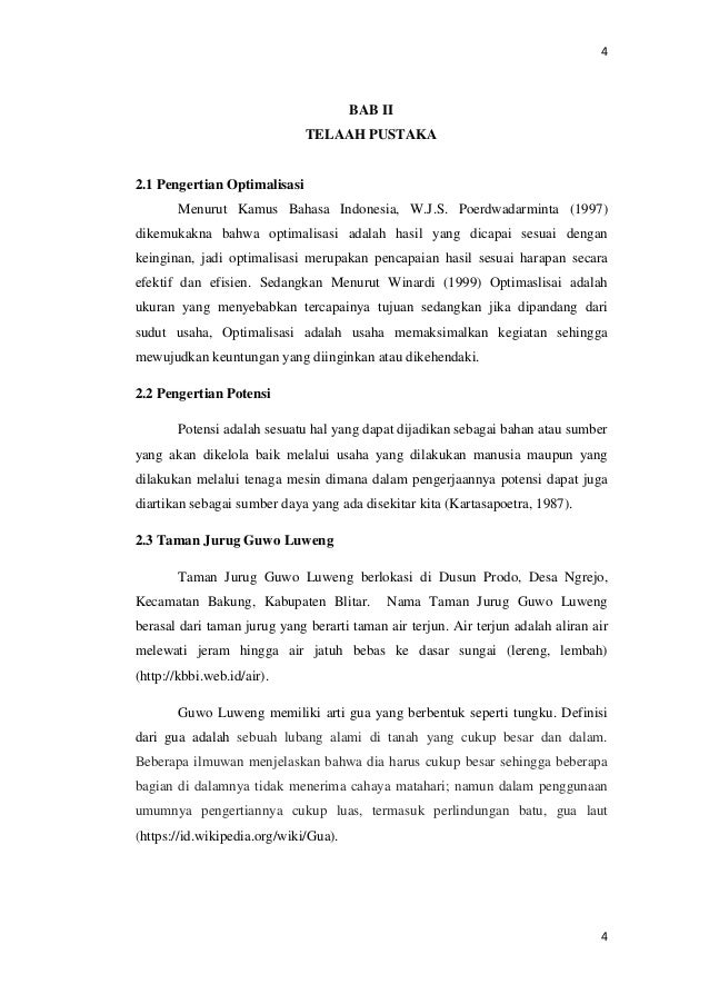 Optimalisasi Potensi Taman Jurug Guwo Luweng Sebagai Alternatif Desti