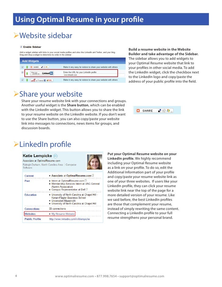 linked in resume builder