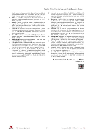 Optimal Surgical Approach for the Treatment of Quervains | PDF