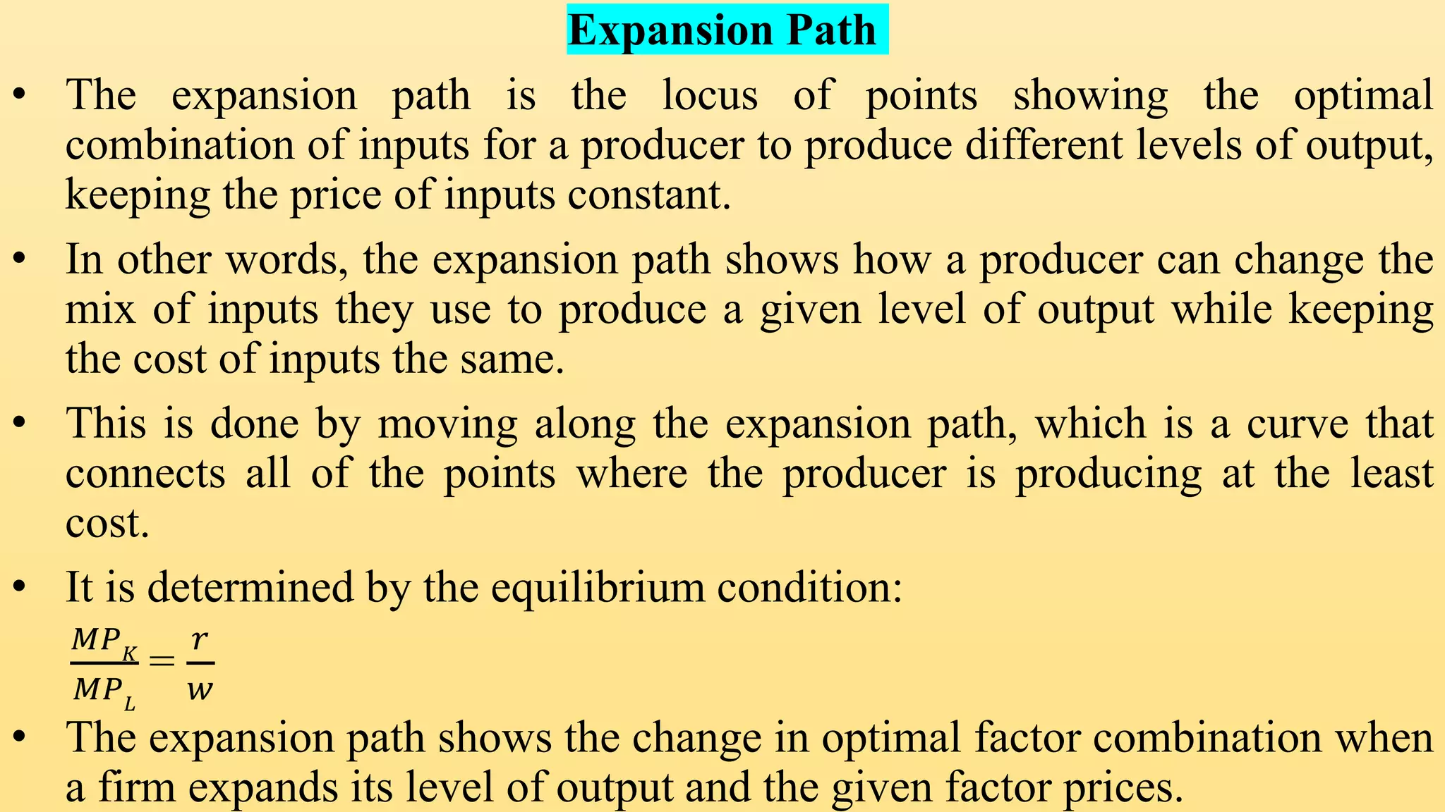 Optimal Use:Employment of Two Variable Inputs.pptx | Business ...