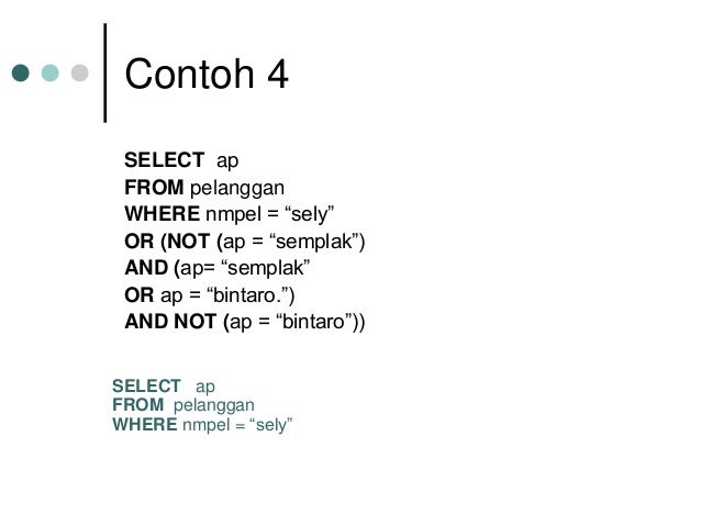 Optimasi query Optimasi query