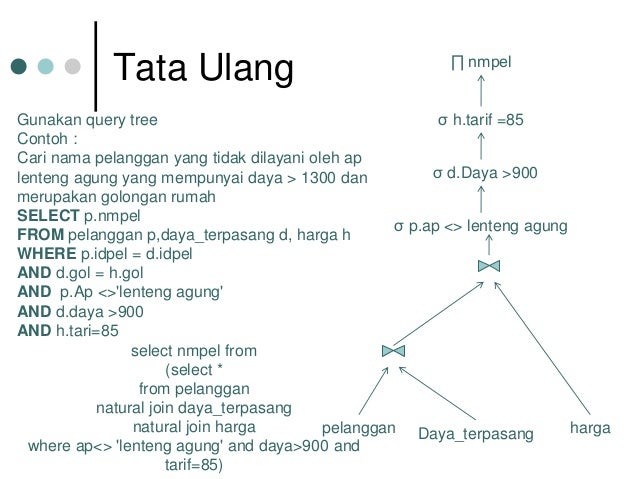 Optimasi query Optimasi query