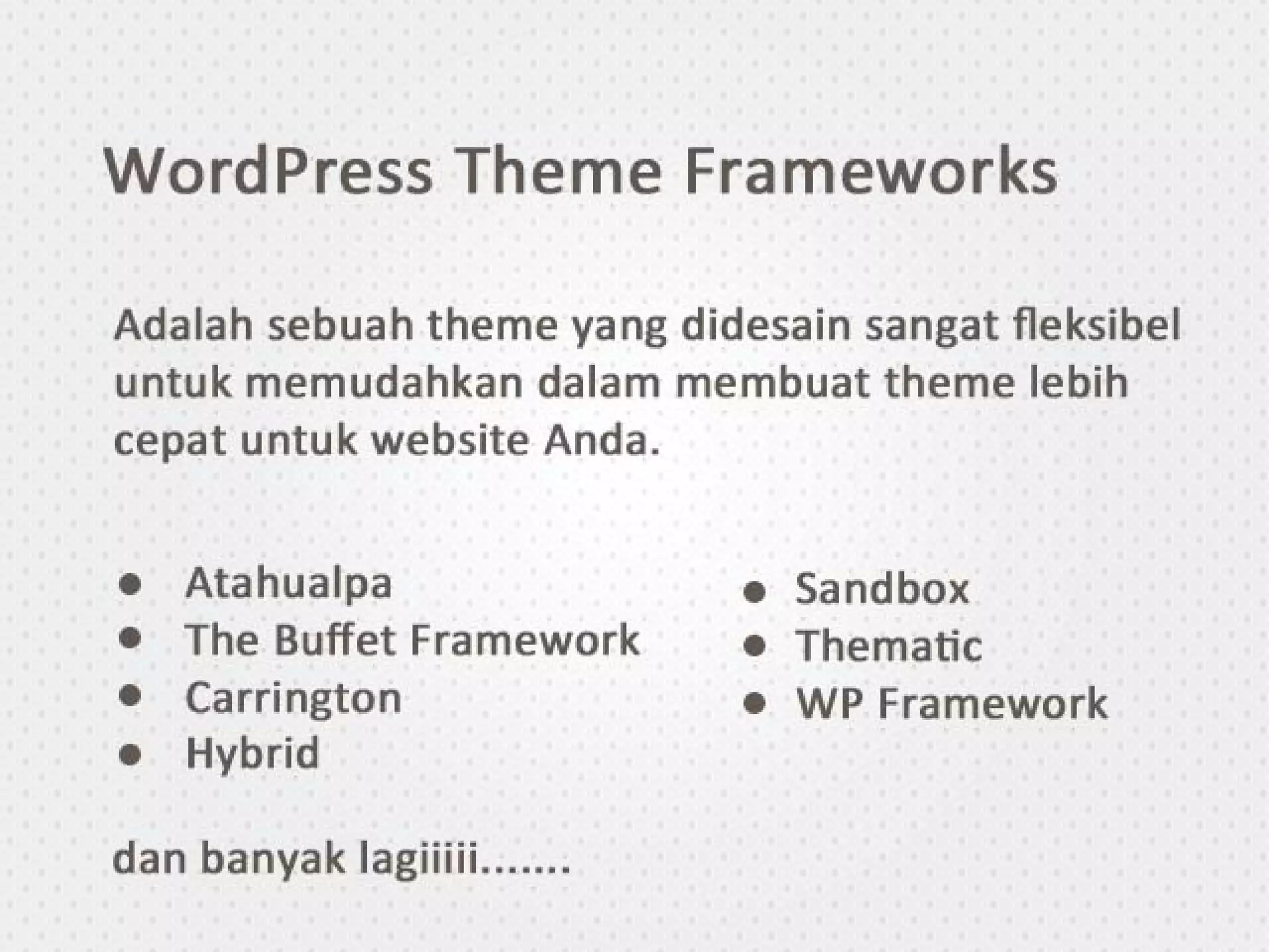 Optimasi WordPress - suwec