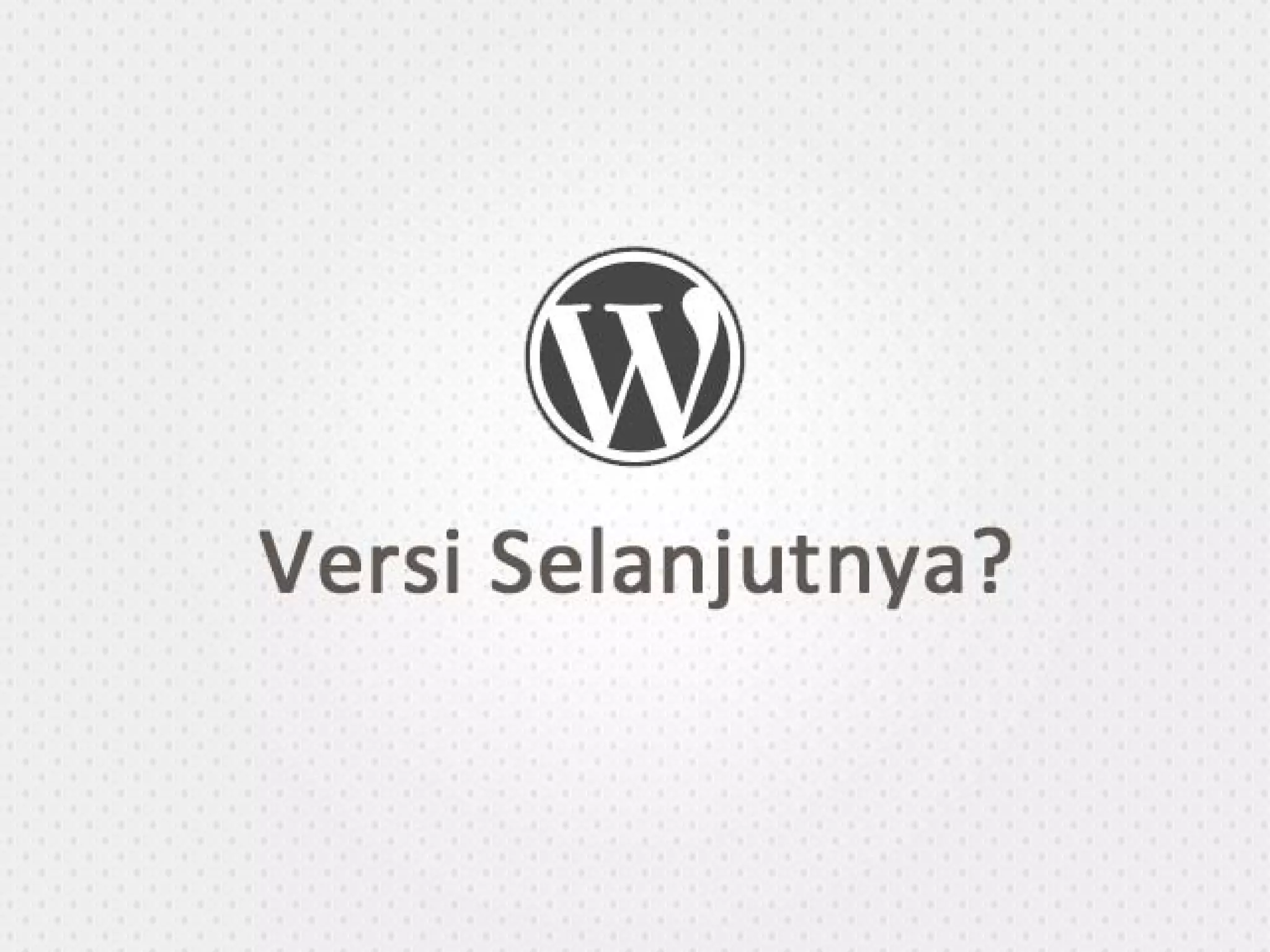 Optimasi WordPress - suwec