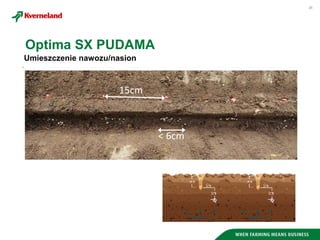 26
Optima SX PUDAMA
15cm
< 6cm
Umieszczenie nawozu/nasion
 