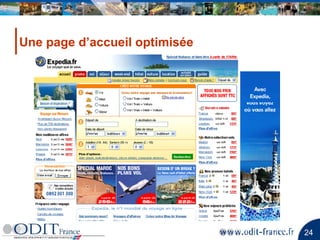 Une page d’accueil optimisée 