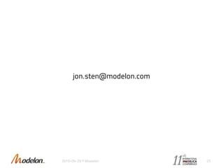 jon.sten@modelon.com
2015-09-29 © Modelon 25
 