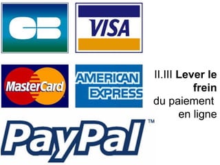 II.III Lever le
          frein
du paiement
       en ligne
 