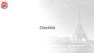 Checklist
 