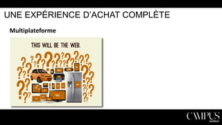 UNE EXPÉRIENCE D’ACHAT COMPLÈTE
Multiplateforme

 