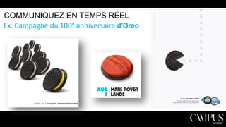 COMMUNIQUEZ EN TEMPS RÉEL
Ex. Campagne du 100e anniversaire d’Oreo

 