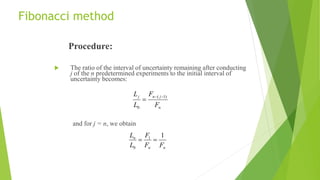 Optimisation in engineering design | PPTX