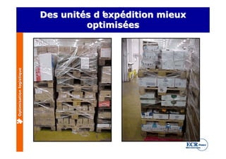 Des unités d’
                              unités d’ édition mieux
                                      exp
                                      expédition
                                   optimisées
                                   optimisées
Optimisation logistique
 
