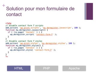 +
    Solution pour mon formulaire de
    contact




       HTML         PHP         Apache
 