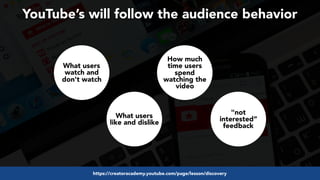 #videoseo at #optimisey by @aleyda from @oraintihttps://creatoracademy.youtube.com/page/lesson/discovery
YouTube’s will fo...