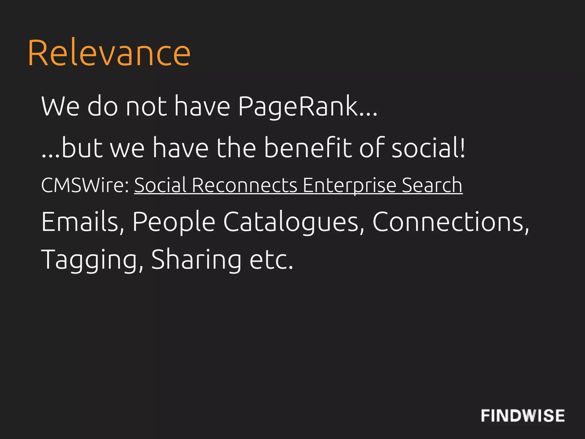Precision and Recall
Recall = R / M =
Number of retrieved documents that are
also relevant / Total number of relevant
documents.
Precision = R / N =
Number of retrieved documents that are
also relevant / Total number of retrieved
documents.
 