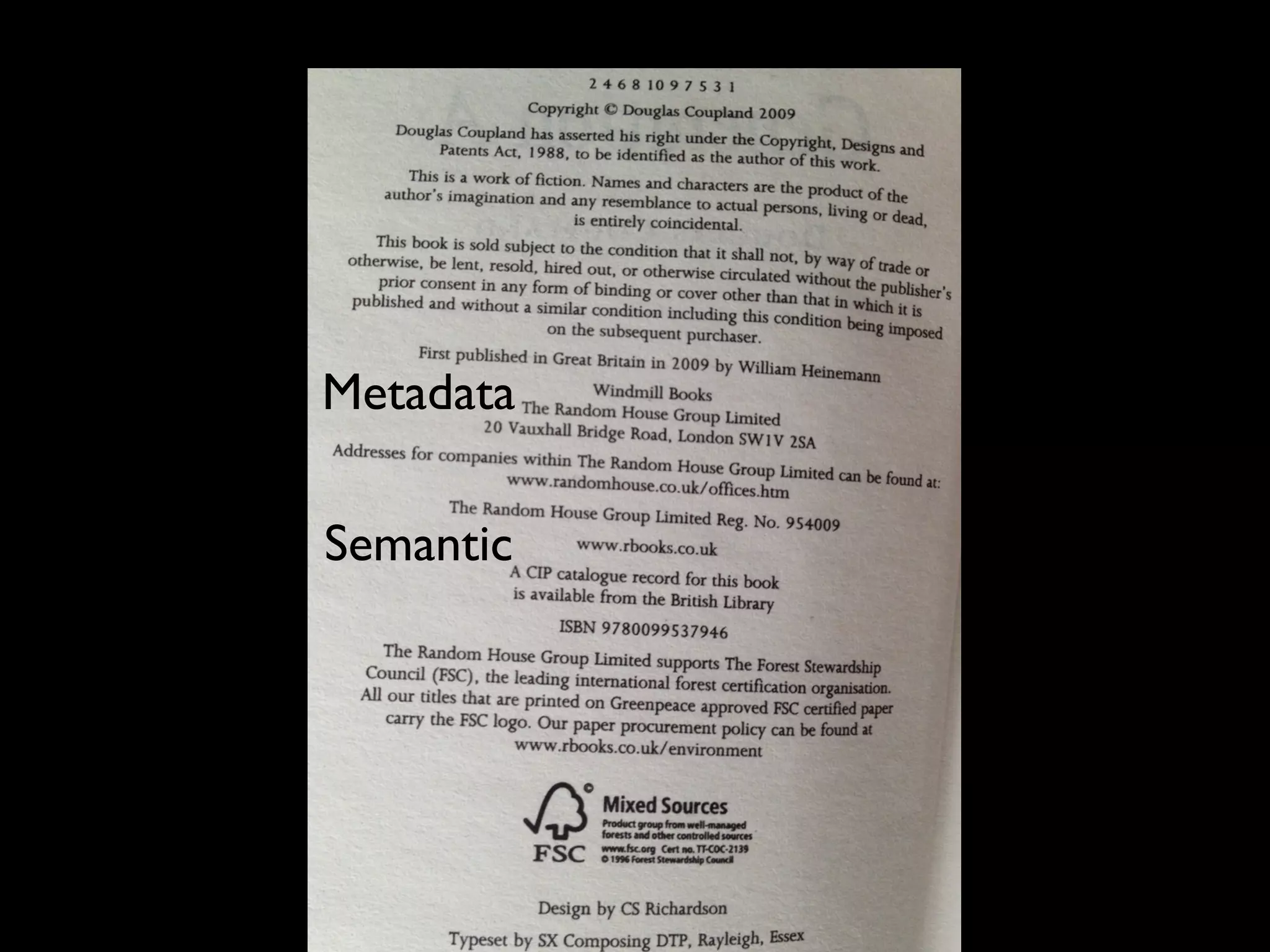 DEWEY DECIMAL CLASSIFICATION
 