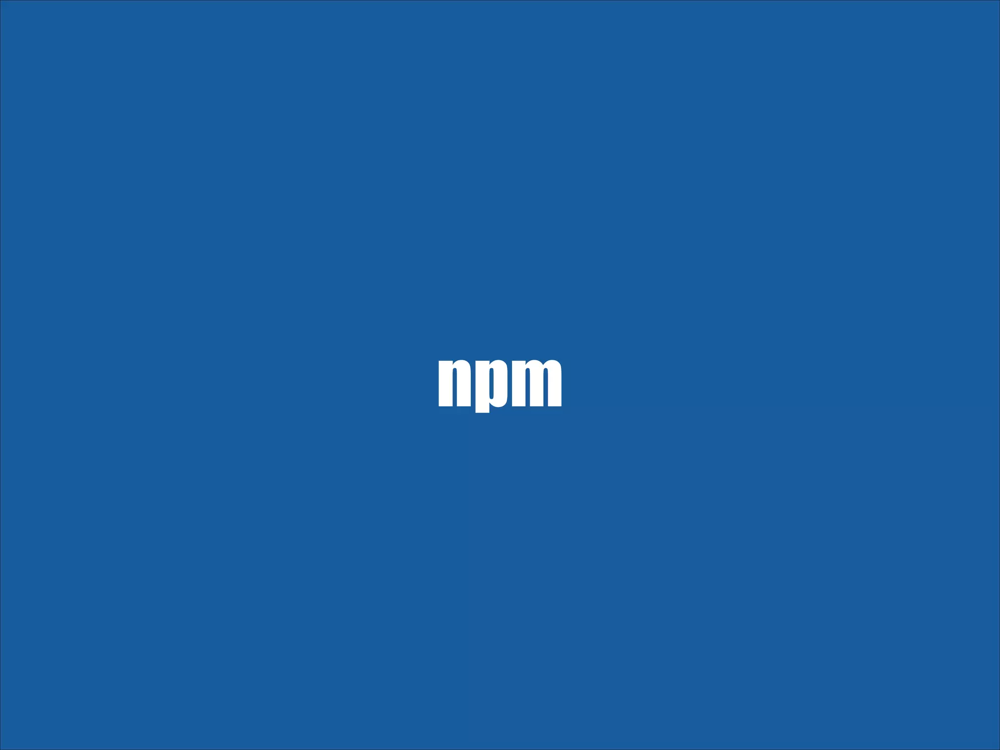 npm 