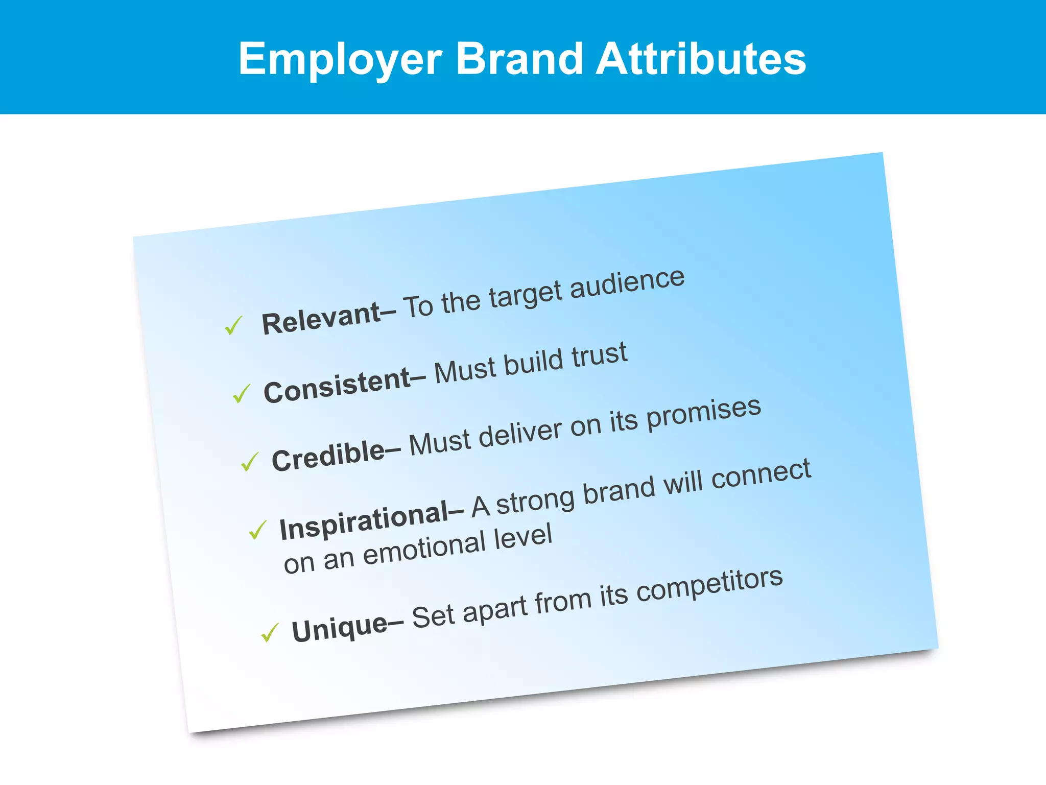 Employer Brand Attributes
 