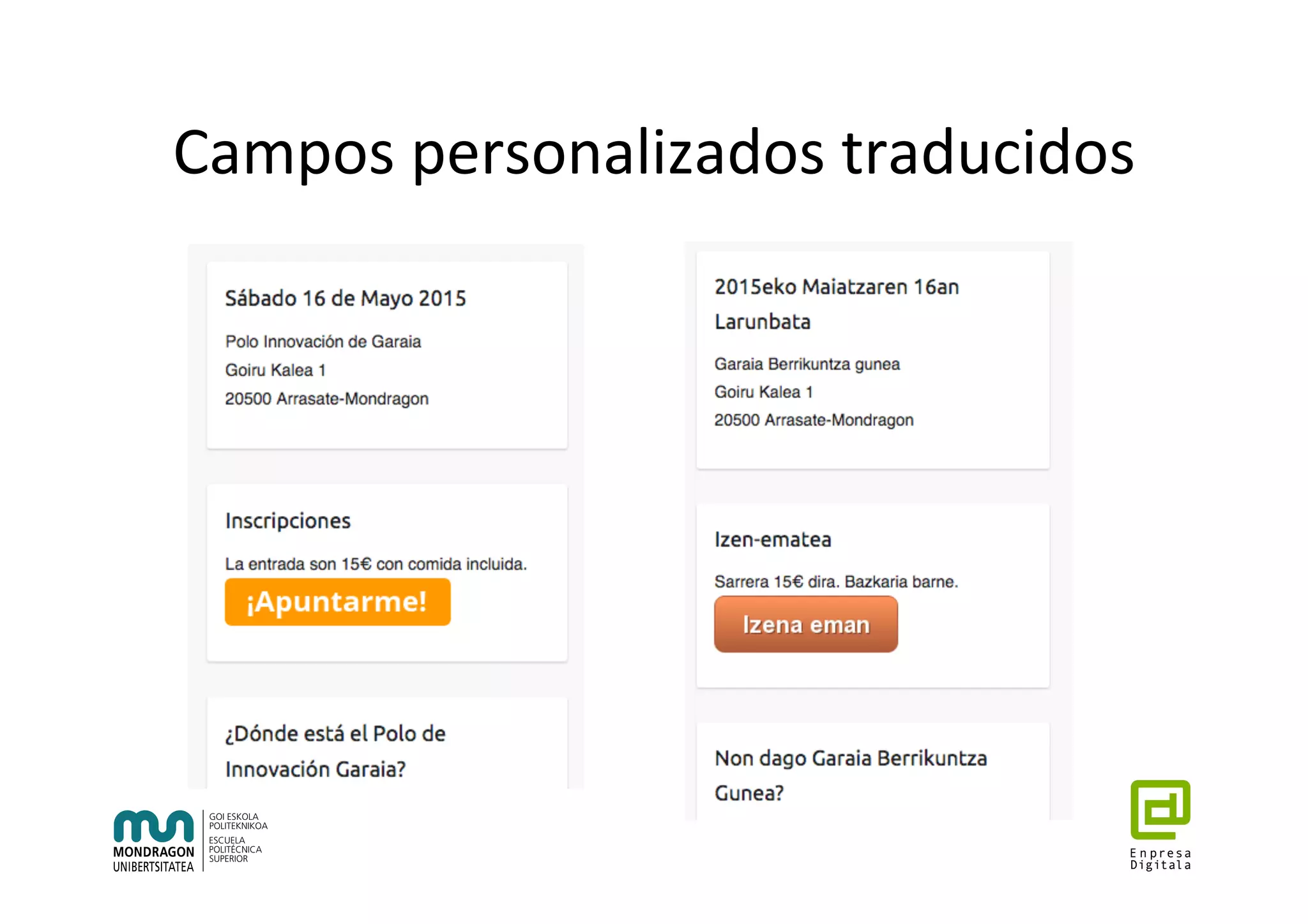 Campos	personalizados	traducidos	
 