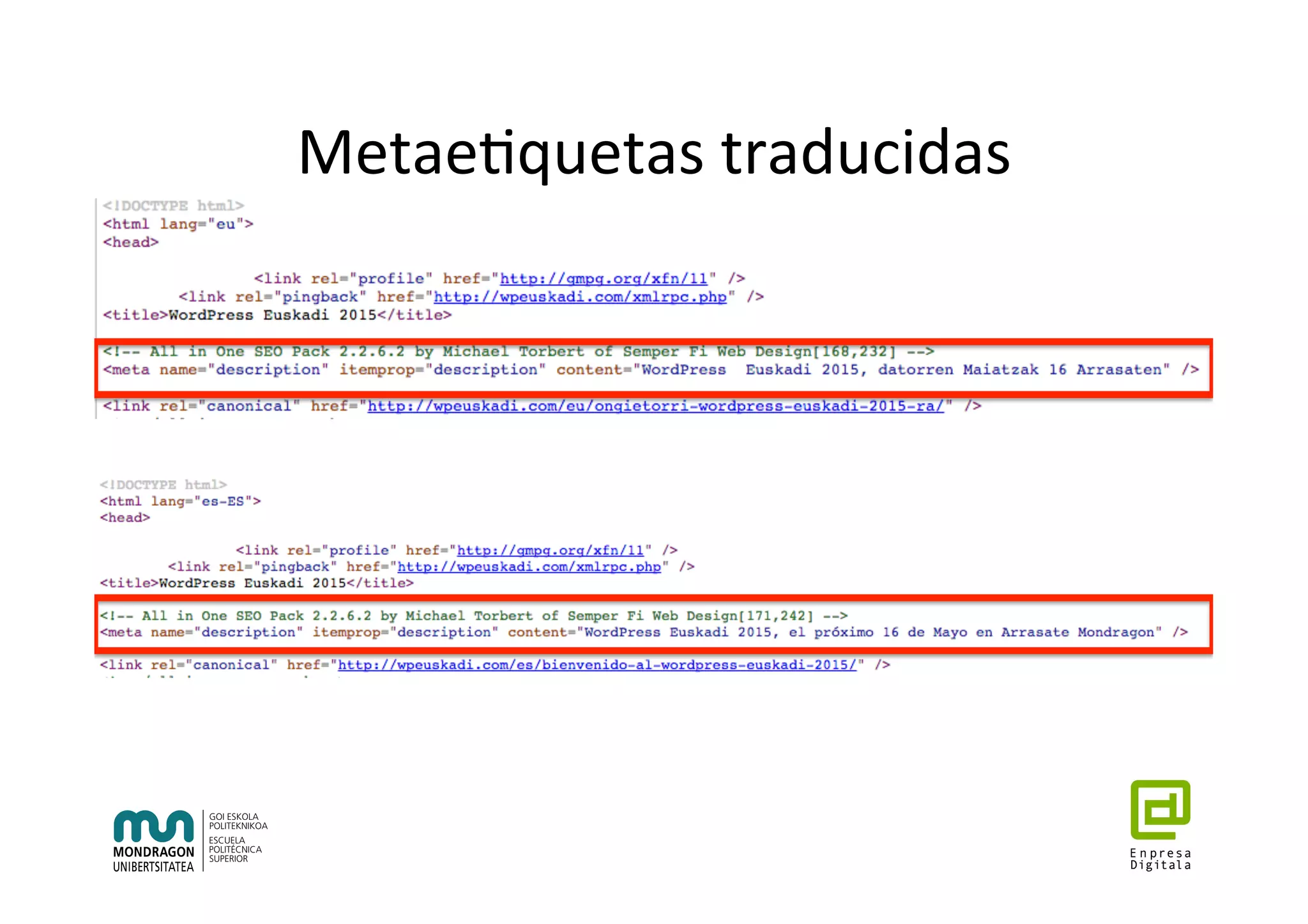 Metae7quetas	traducidas	
 