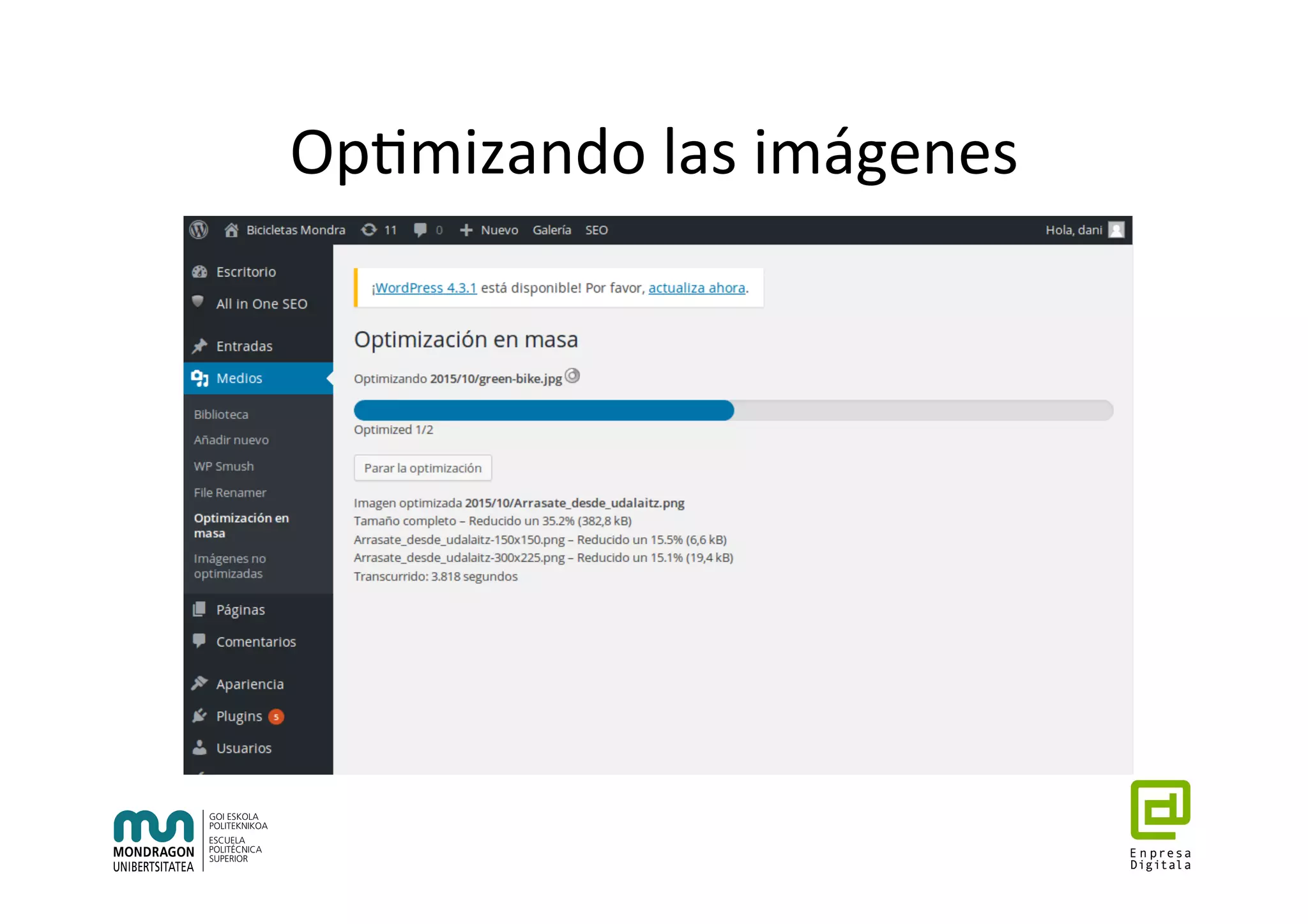 Op7mizando	las	imágenes	
 