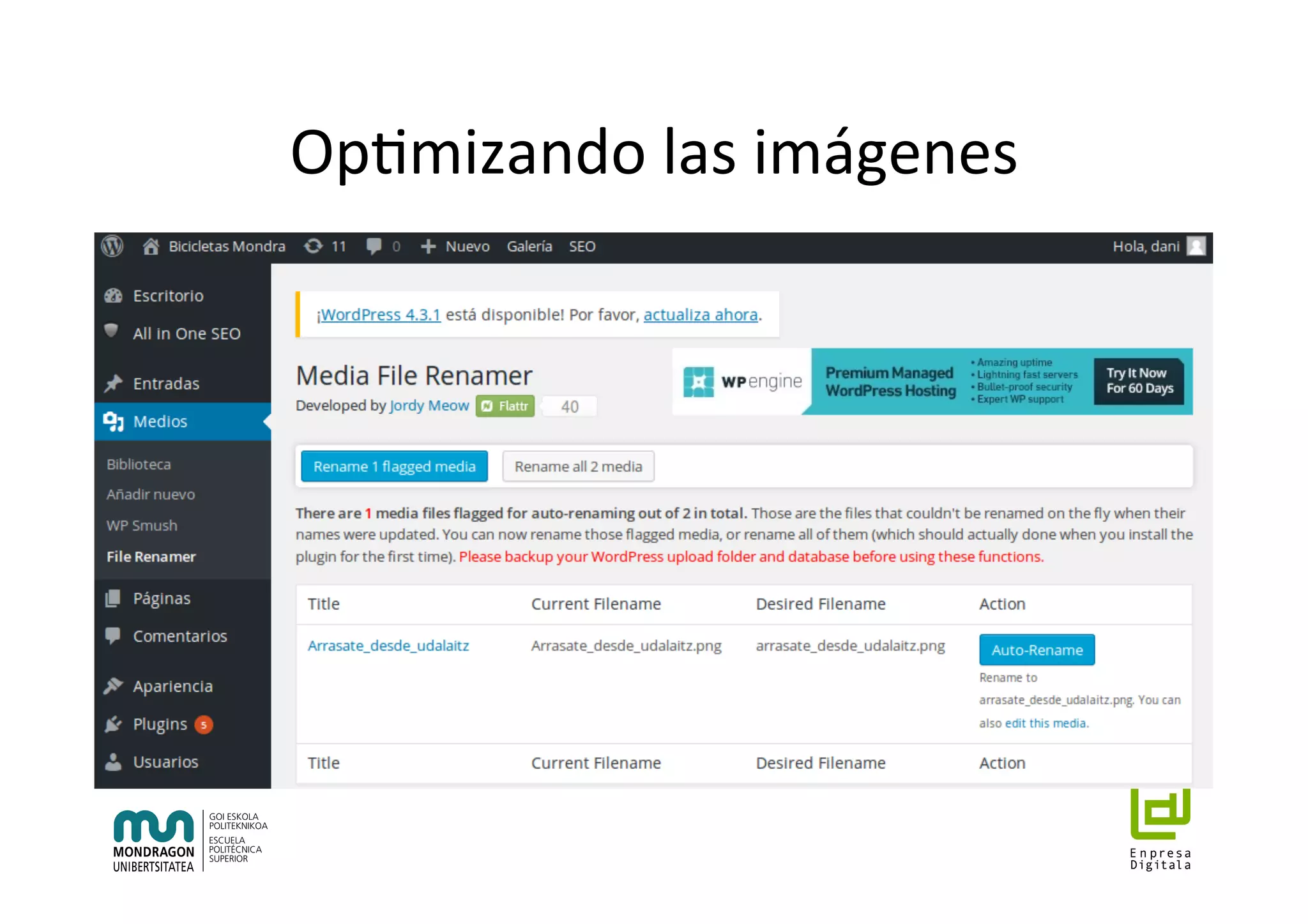 Op7mizando	las	imágenes	
 