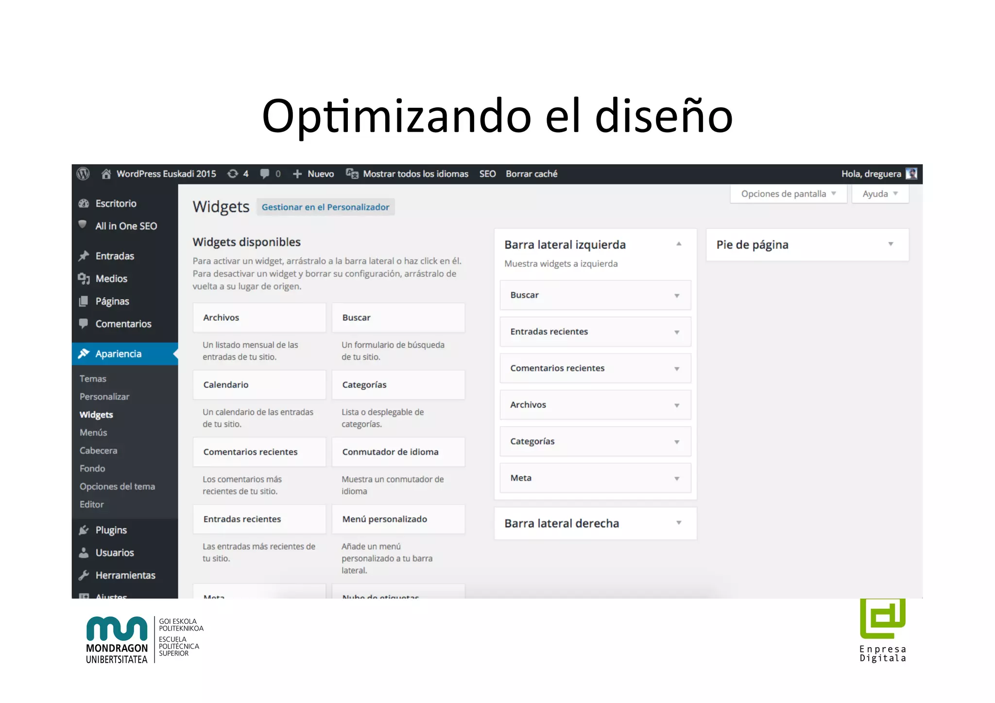 Op7mizando	el	diseño	
 