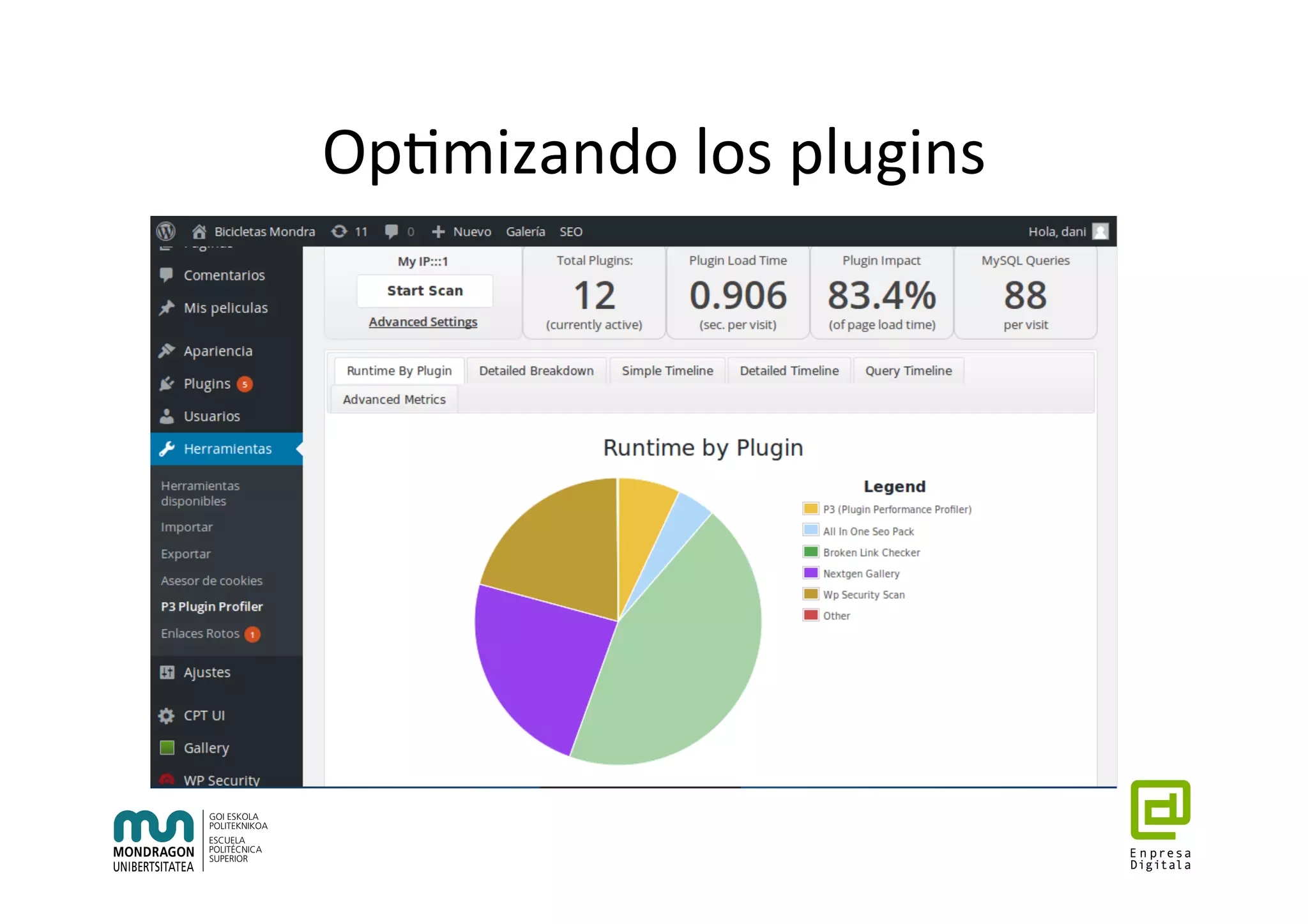 Op7mizando	los	plugins	
 