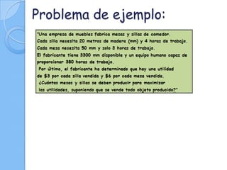 Problema de ejemplo:
 