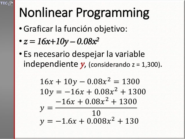 nonlinear programming problems