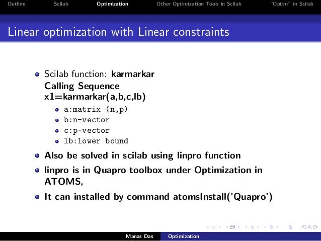 linpro scilab