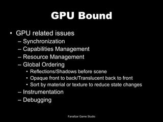 Videogame Optimization | PDF